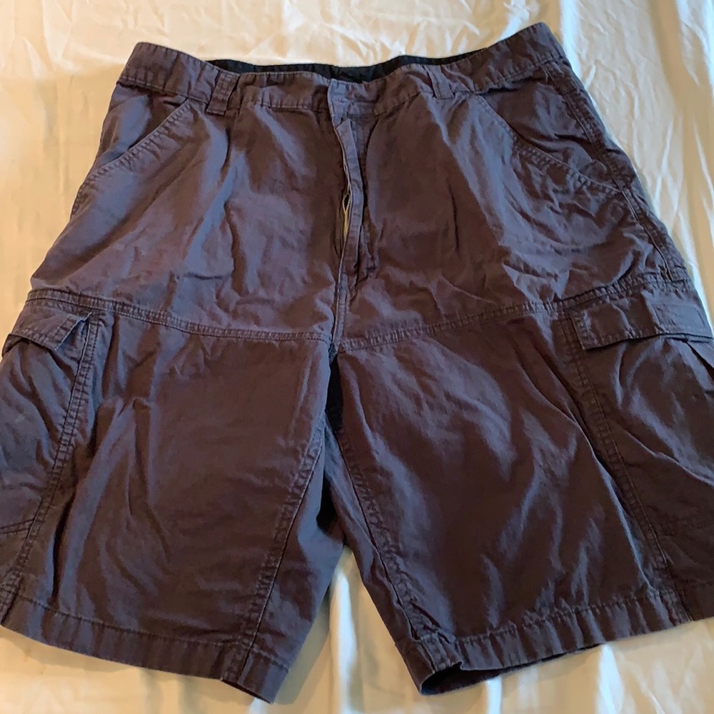 Grey cargo shorts